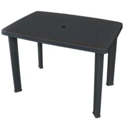 VidaXL Tuintafel 101x68x72 Cm Kunststof Antraciet