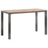 VidaXL Tuintafel 123x60x74 Cm Massief Acaciahout Antraciet En Bruin