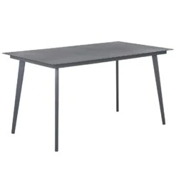 Beliani Eettafel MILETO - Grijs Aluminium