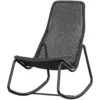 WOOOD Schommelstoel Buiten Tom - Rattan - Zwart - 97x51x95