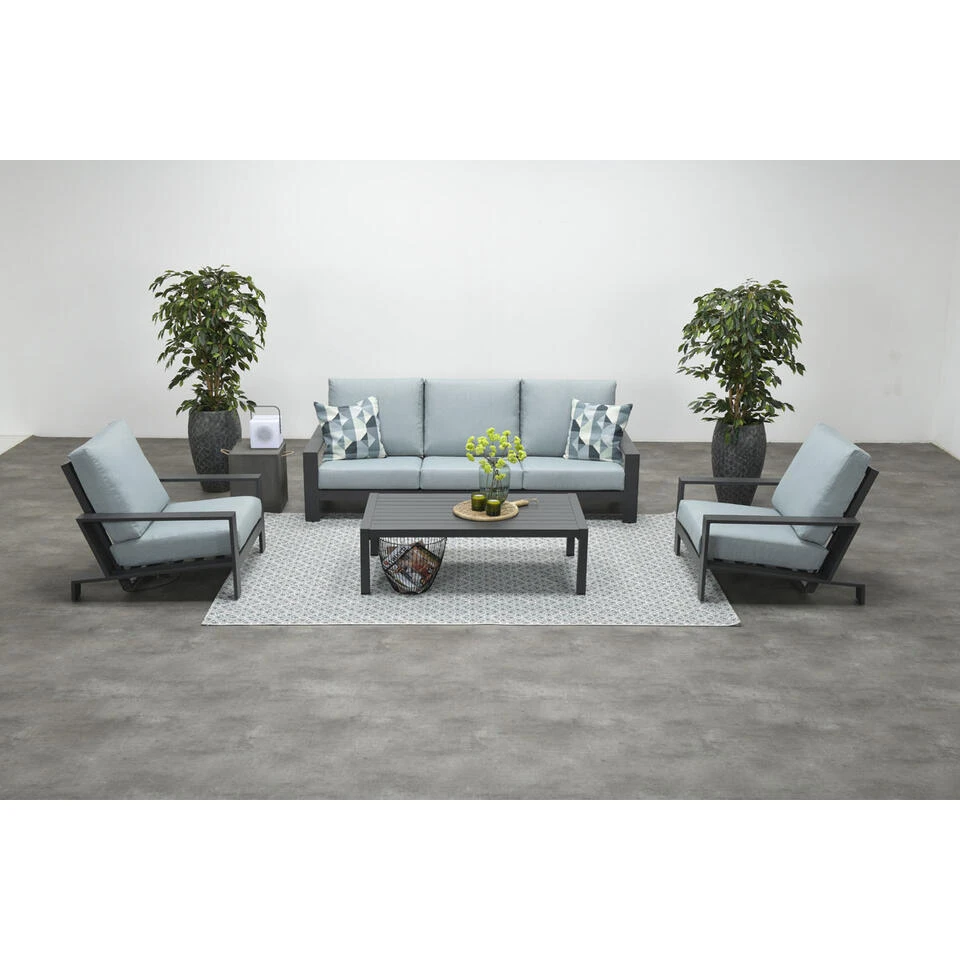Garden Impressions Coba Verstelbare Lounge Tuinstoel - Mint Grey - Afbeelding 2