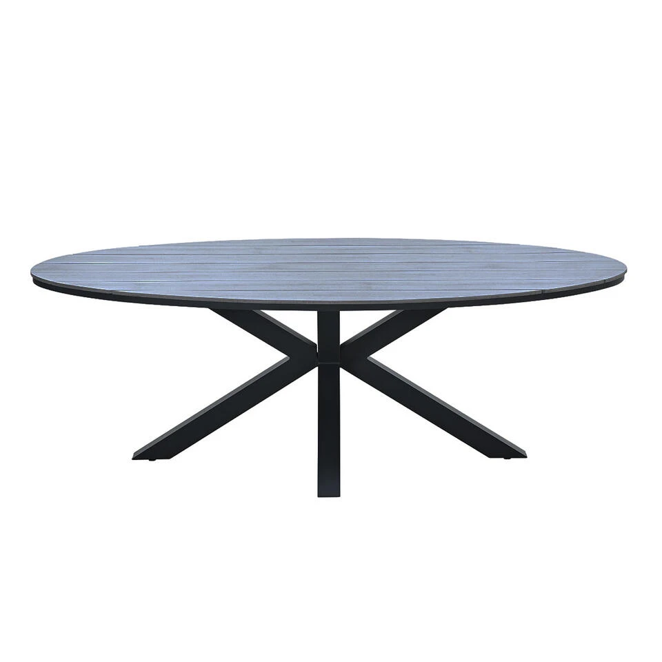 Garden Impressions Tulli Tuintafel 220x115 Cm - Donker Grijs - Afbeelding 2