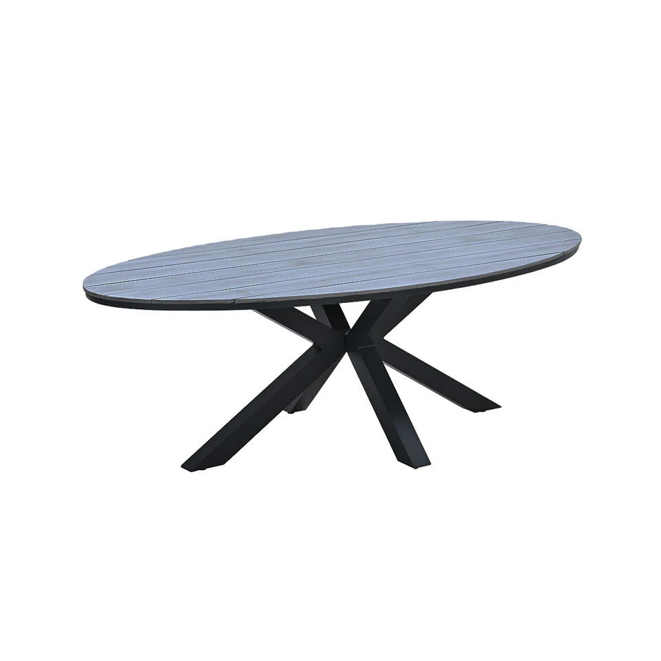 Garden Impressions Tulli Tuintafel 220x115 Cm - Donker Grijs - Afbeelding 3