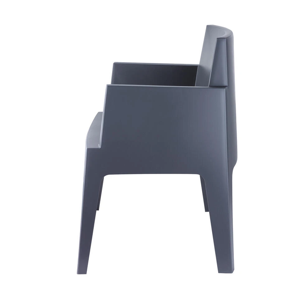 Garden Impressions Box Tuinstoel Antraciet The Original - 2 Stuks - Afbeelding 2