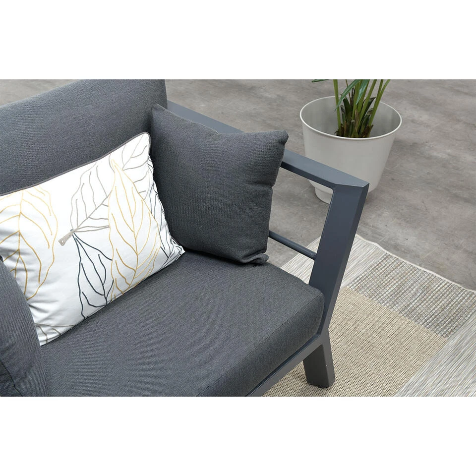 Garden Impressions Hiko Lounge Tuinstoel - Donker Grijs - Afbeelding 2