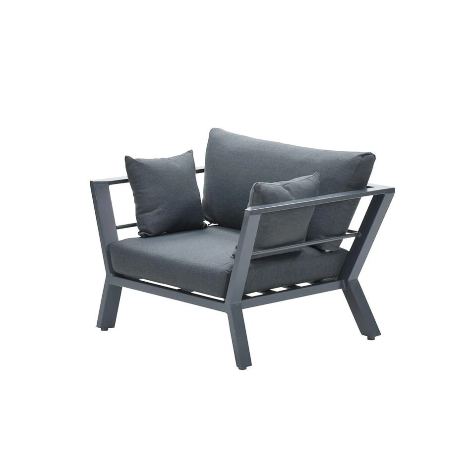 Garden Impressions Hiko Lounge Tuinstoel - Donker Grijs - Afbeelding 3