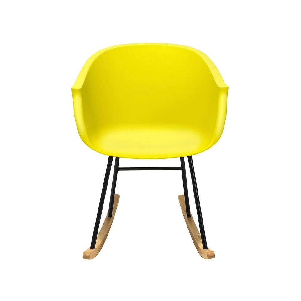 Beliani Schommelstoel HARMONY - Geel Polypropyleen - Afbeelding 4