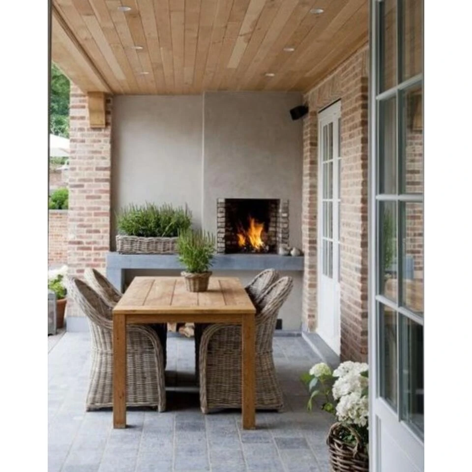 Livingfurn - Tuintafel Table Evoy - 100x200x78 - Teakhout - Afbeelding 2