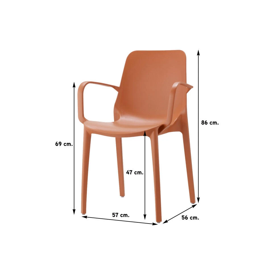 Scab Ginevra Armstoel - Terracotta - Afbeelding 2