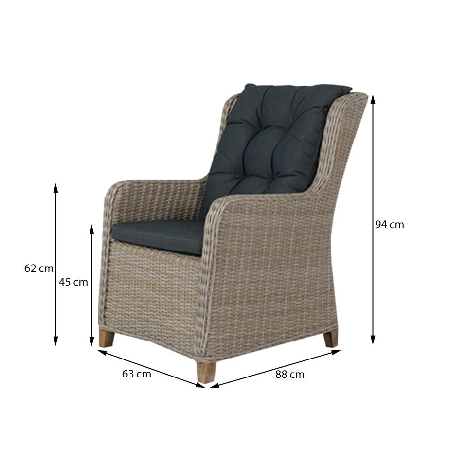 VDG Torino Dining Tuinstoel - Dessert - Afbeelding 2