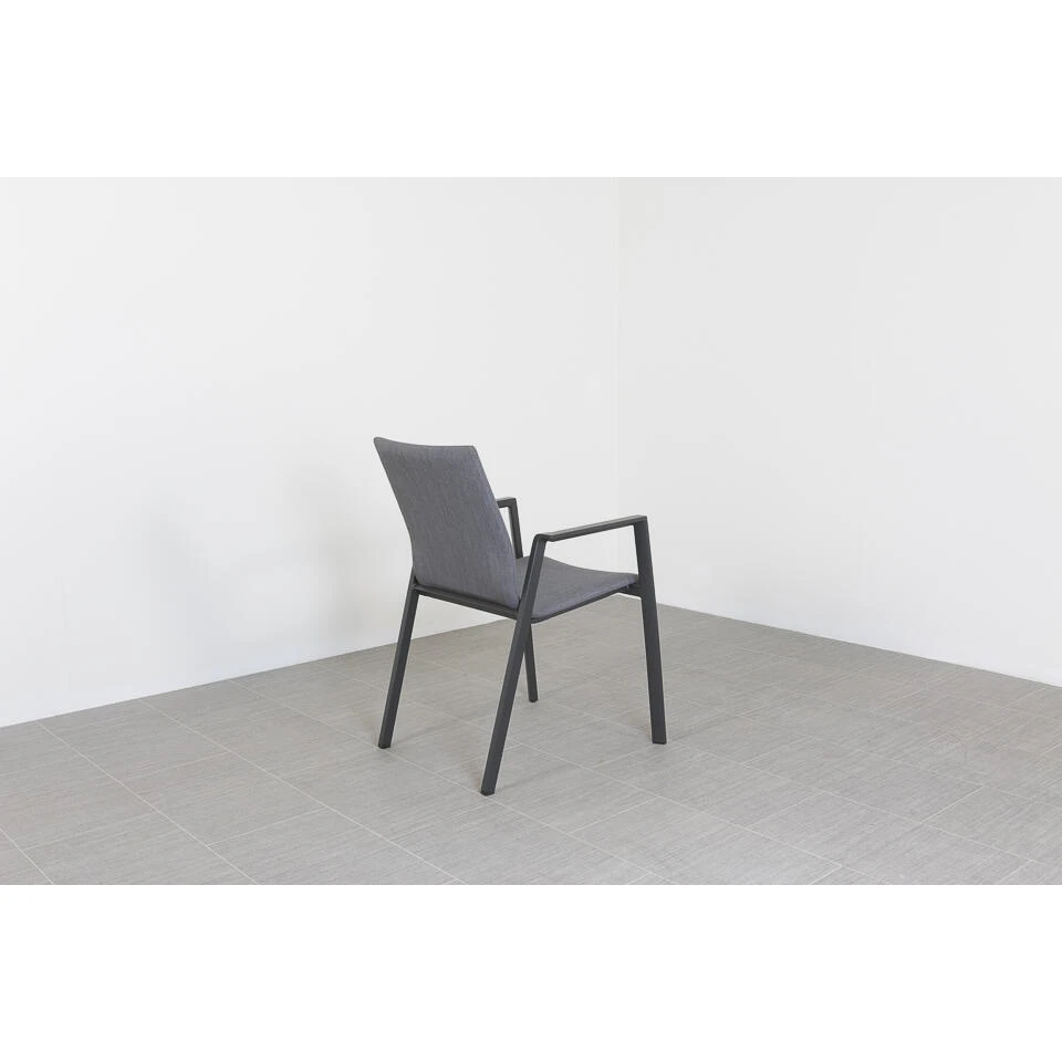 VDG Lima Stapelbare Tuinstoel - Antraciet - Afbeelding 4