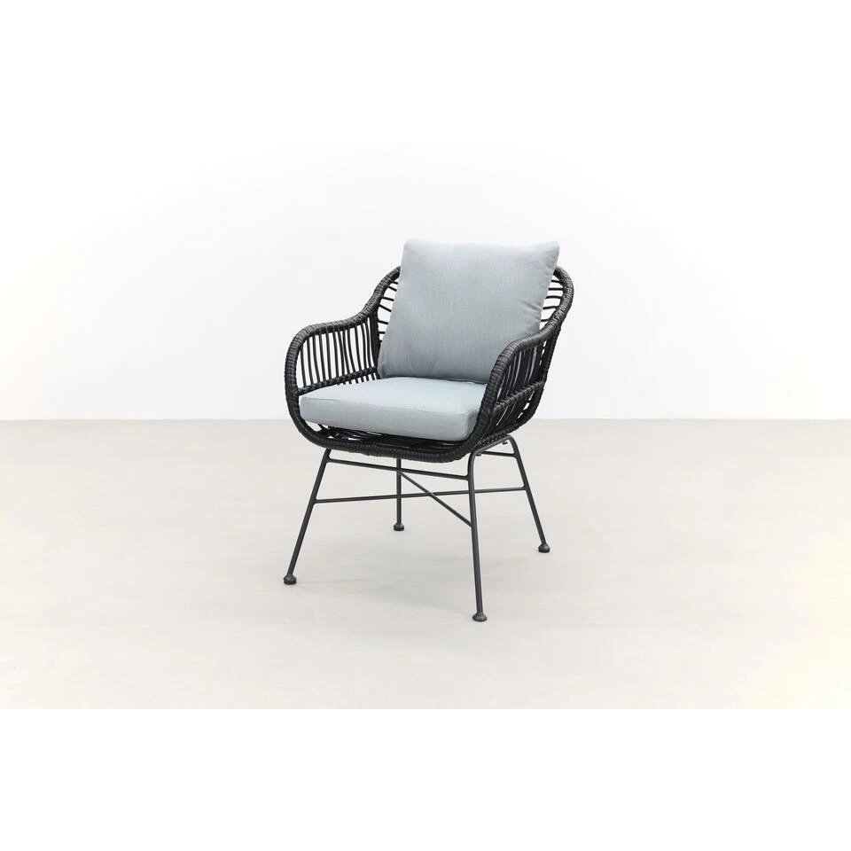 Garden Impressions Margriet Tuinstoel - Zwart Mint Grey - Afbeelding 3