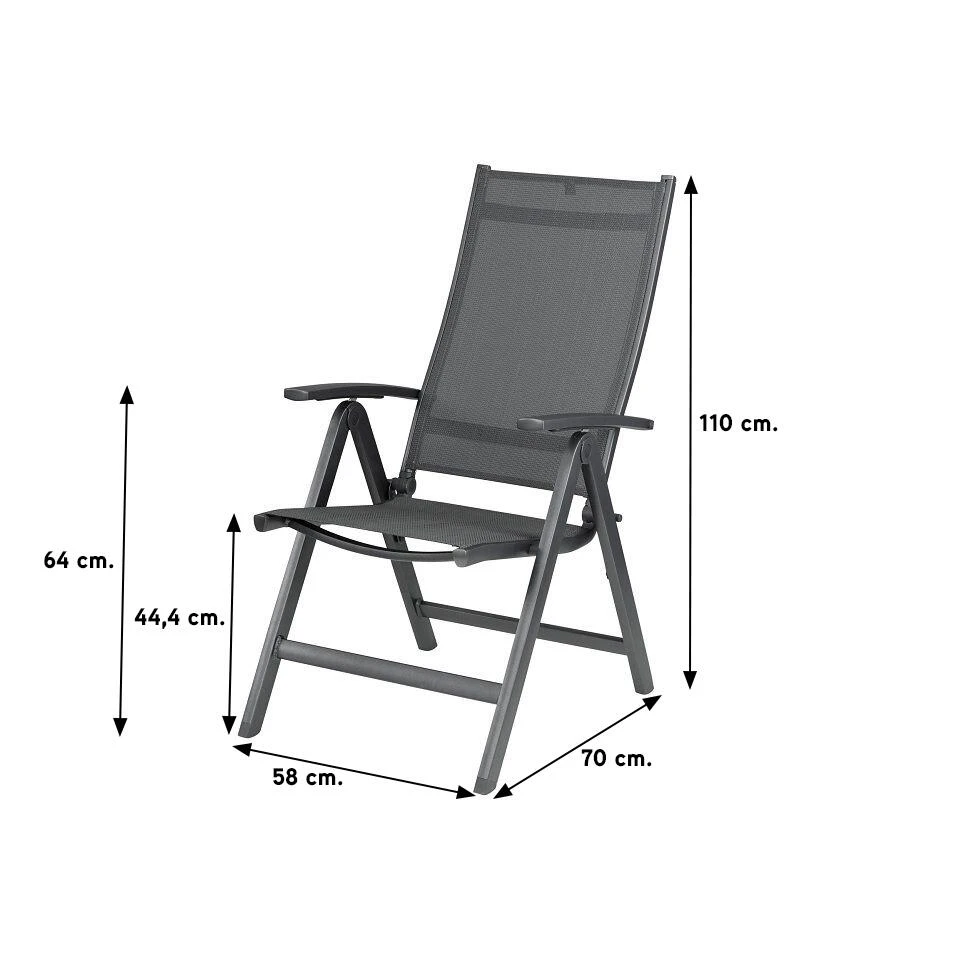 Kettler Easy Verstelbare Tuinstoel - Afbeelding 2