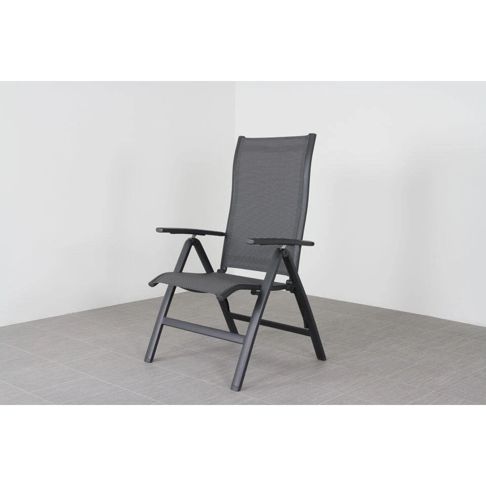 Suns New Castle Verstelbare Tuinstoel - Antraciet - Afbeelding 3
