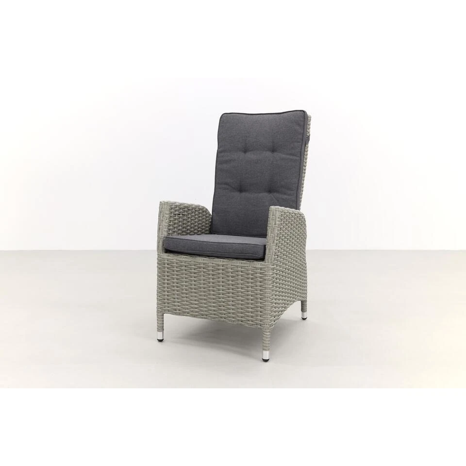 VDG Manhattan Wicker Verstelbare Tuinstoel - White Grey - Afbeelding 3