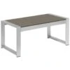 Beliani Salontafel SALERNO - Grijs Aluminium