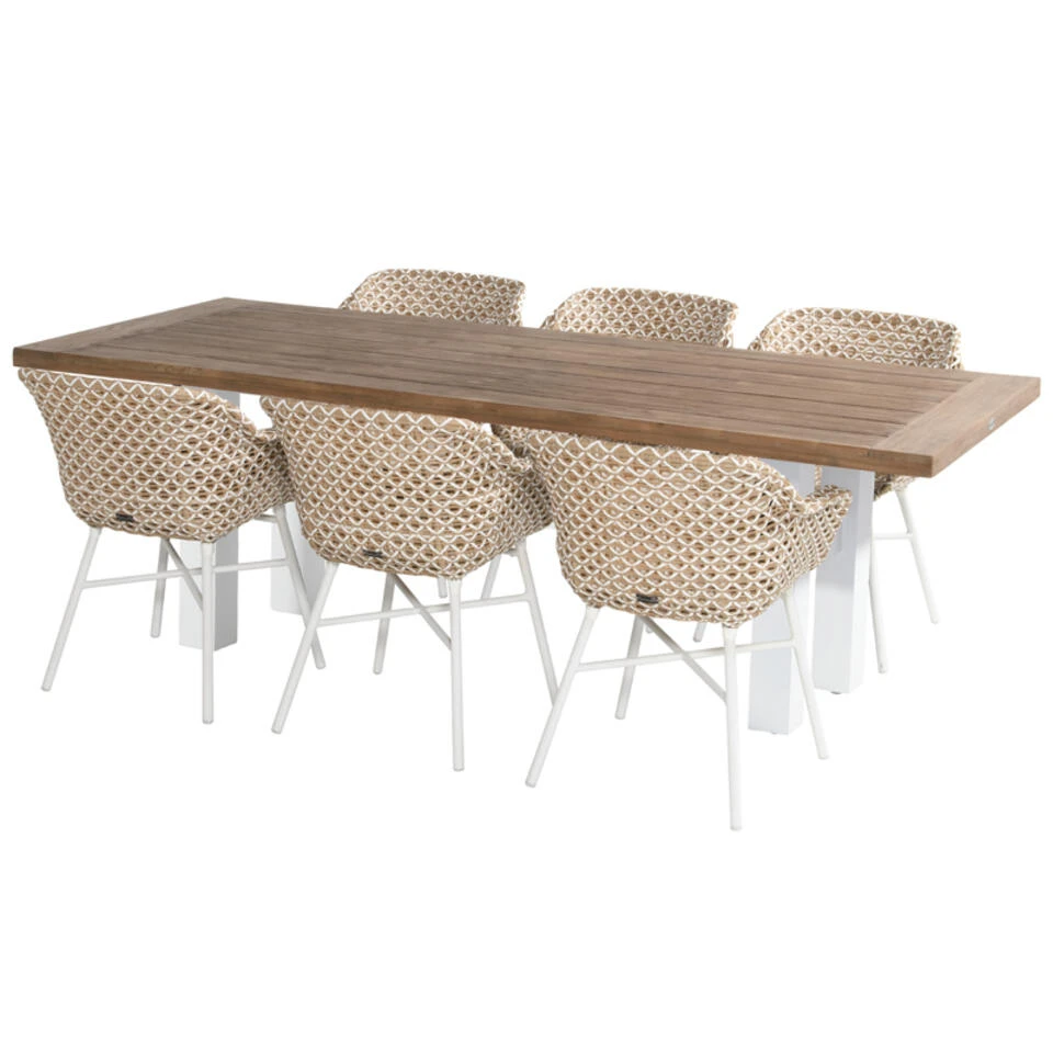 Hartman Yasmani Dining Tuintafel - 240x100 Cm. - White - Afbeelding 4