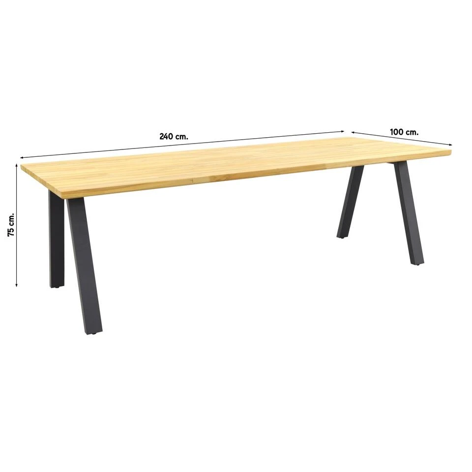 Taste Ambassador Tuintafel - 240x100 Cm - Afbeelding 2