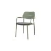 GreenChair Courage Dining Chair - Teak Armleuning - Green