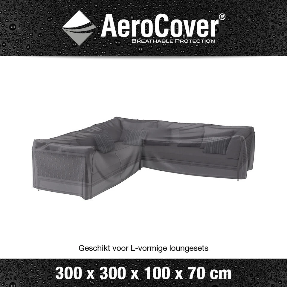Aerocover Loungesethoes L-vorm 300x300 Cm - Afbeelding 2