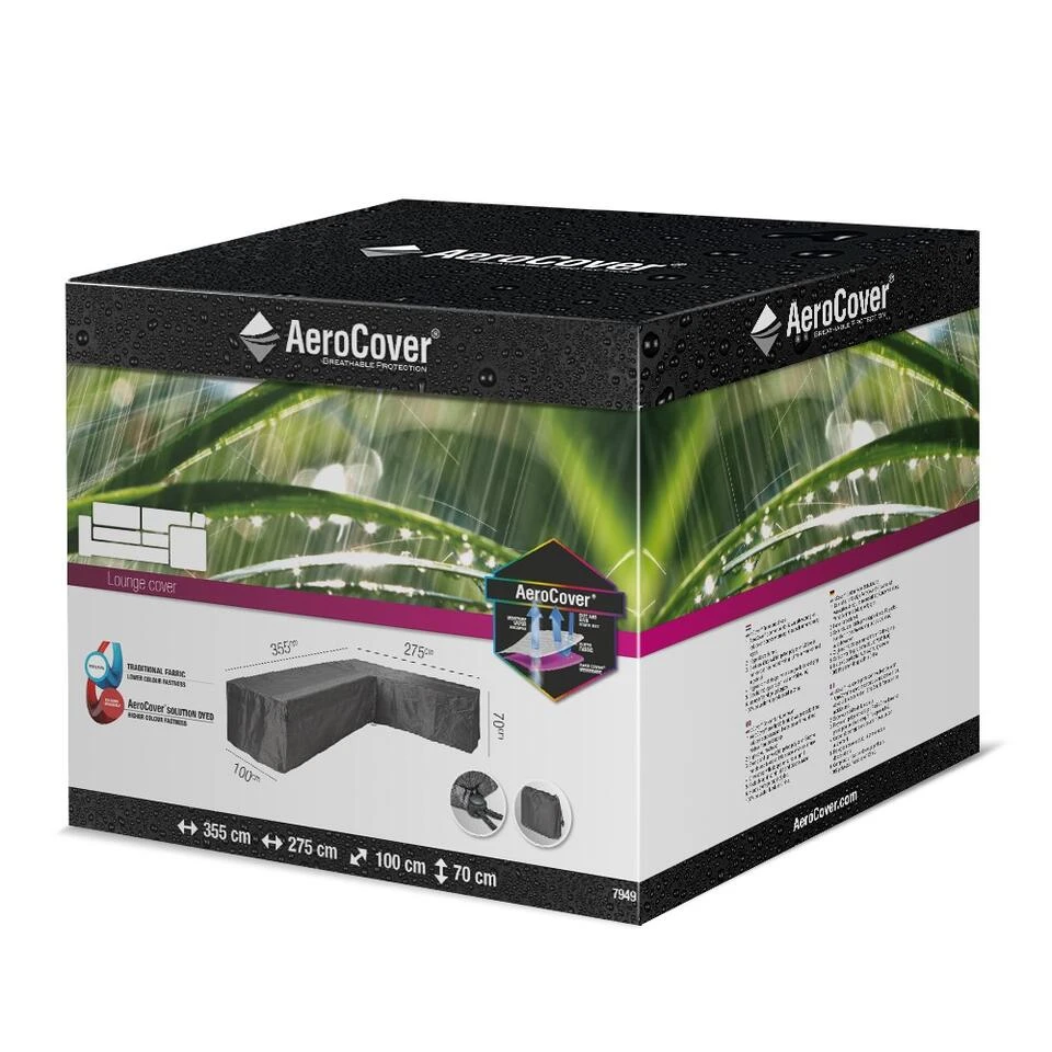 Aerocover Loungesethoes L-vorm 355x275 Cm - Rechts - Afbeelding 3