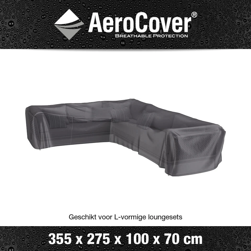 Aerocover Loungesethoes L-vorm 355x275 - Links - Afbeelding 2