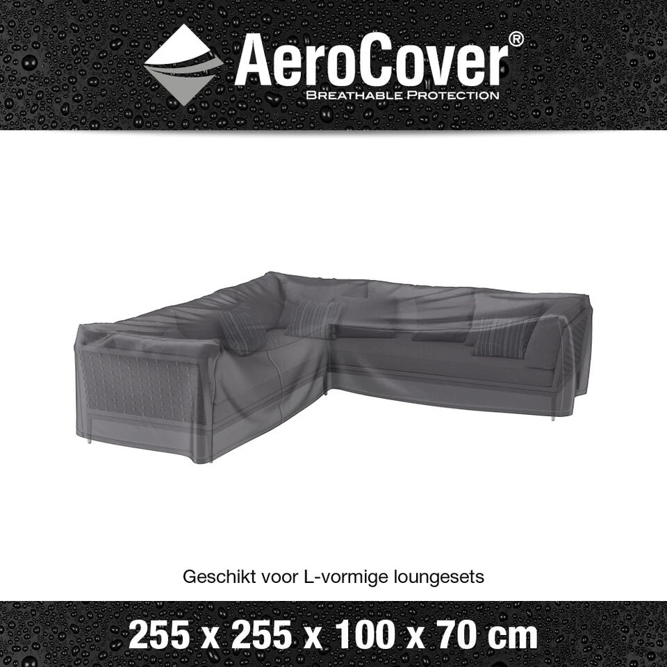 Aerocover Loungesethoes L-vorm 255x255 Cm - Afbeelding 2
