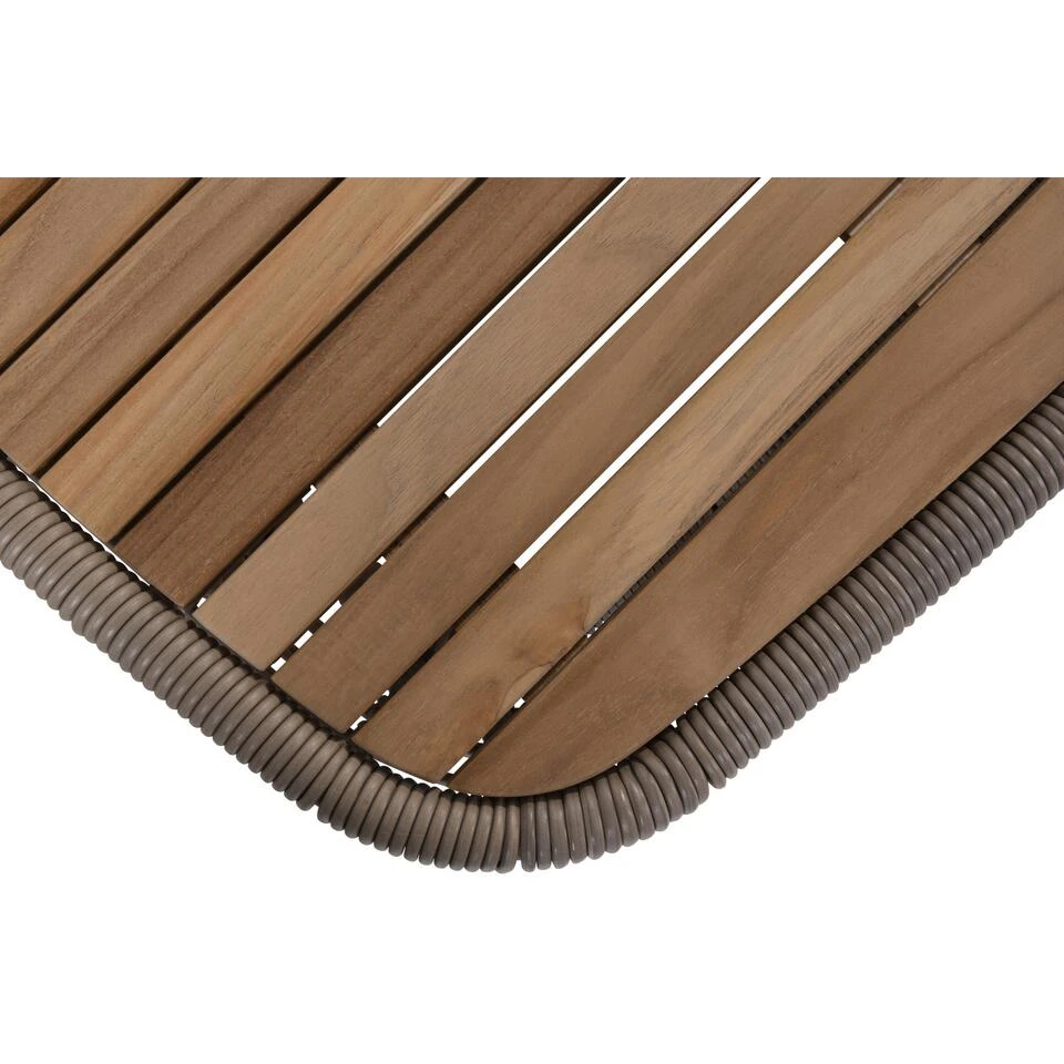 4SO Lugano Salontafel - Teak Tafelblad - 130x80x30 Cm - Afbeelding 3