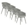 Garden Impressions Lexy Tuinstoel Licht Grijs - 4 Stuks