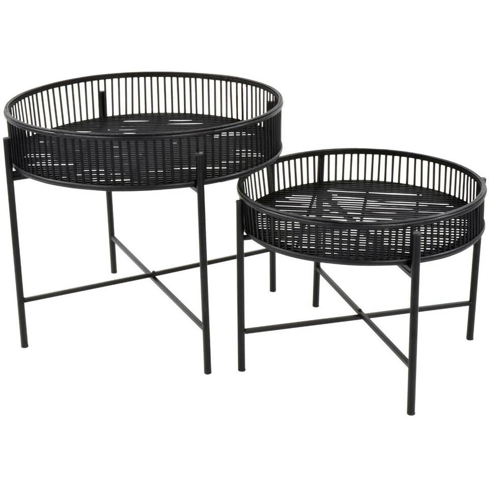 Bijzettafel Aiko Zwart - Bamboe - Zwart - Afbeelding 2