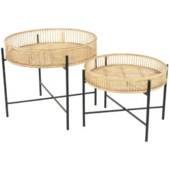 Bijzettafel Aiko Naturel - Bamboe - Bruin