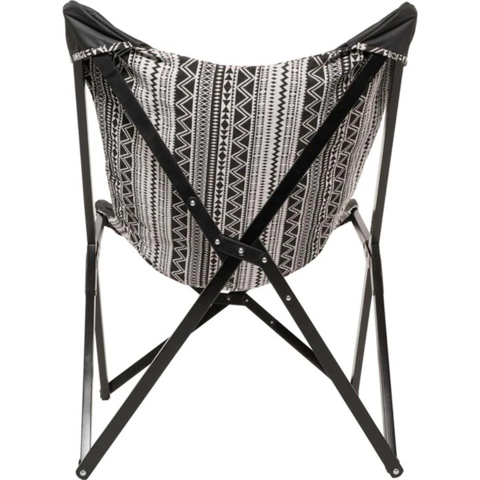 Aztec Vlinderstoel Zwart/wit - Stof - Zwart - Afbeelding 2
