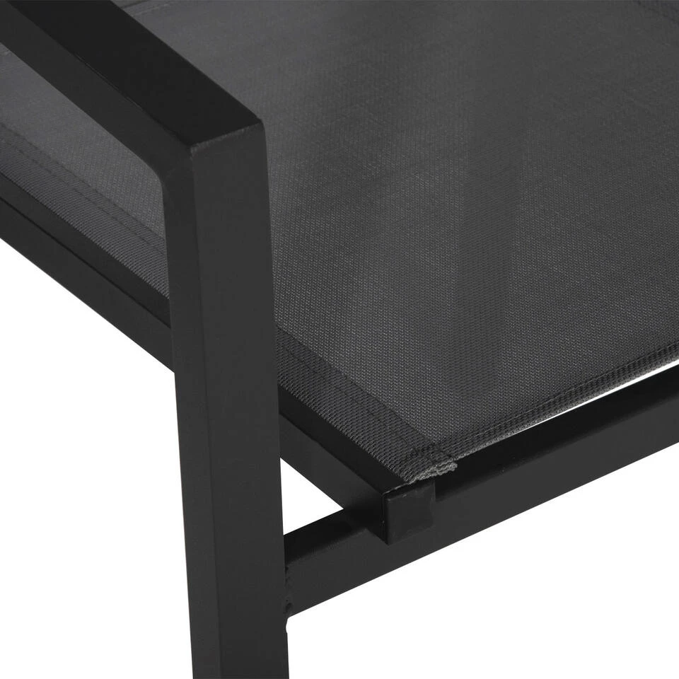 Happy Garden Buitenstoelen - Grijs - Aluminium - Afbeelding 3