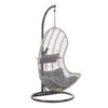 Beliani Hangstoel PINETO - Grijs Pe Rotan