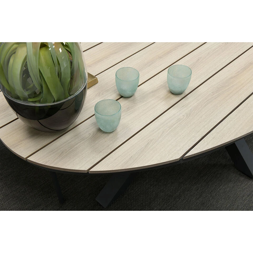 Garden Impressions Tulli Tuintafel 200x115 Cm - Donker Grijs - Afbeelding 3