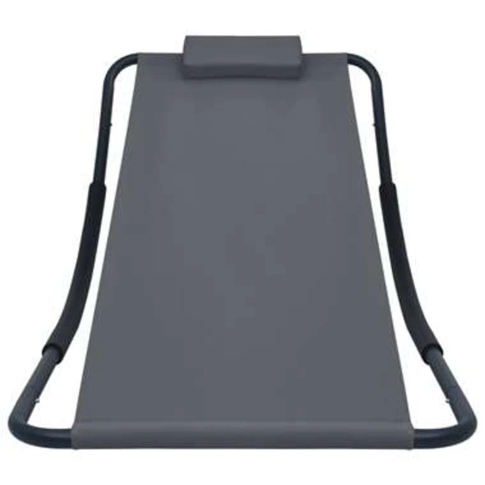 VidaXL Tuinbed 200x90 Cm Staal Grijs - Afbeelding 2