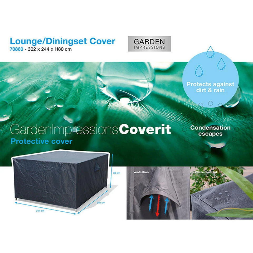 Garden Impressions Lounge Dining Hoes 302x244xH80 Cm - Afbeelding 2