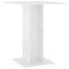 VidaXL Bistrotafel 60x60x75 Cm Spaanplaat Hoogglans Wit