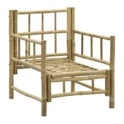 Loungestoel Tarifa Bamboe - Naturel - 82x66x75 Cm