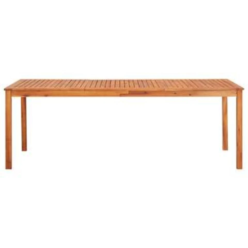 VidaXL Tuintafel 215x90x74 Cm Massief Acaciahout - Afbeelding 2
