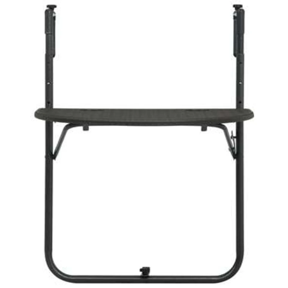 VidaXL Balkontafel Hangend 60x64x83,5 Cm Rattan-look Kunststof Bruin - Afbeelding 2