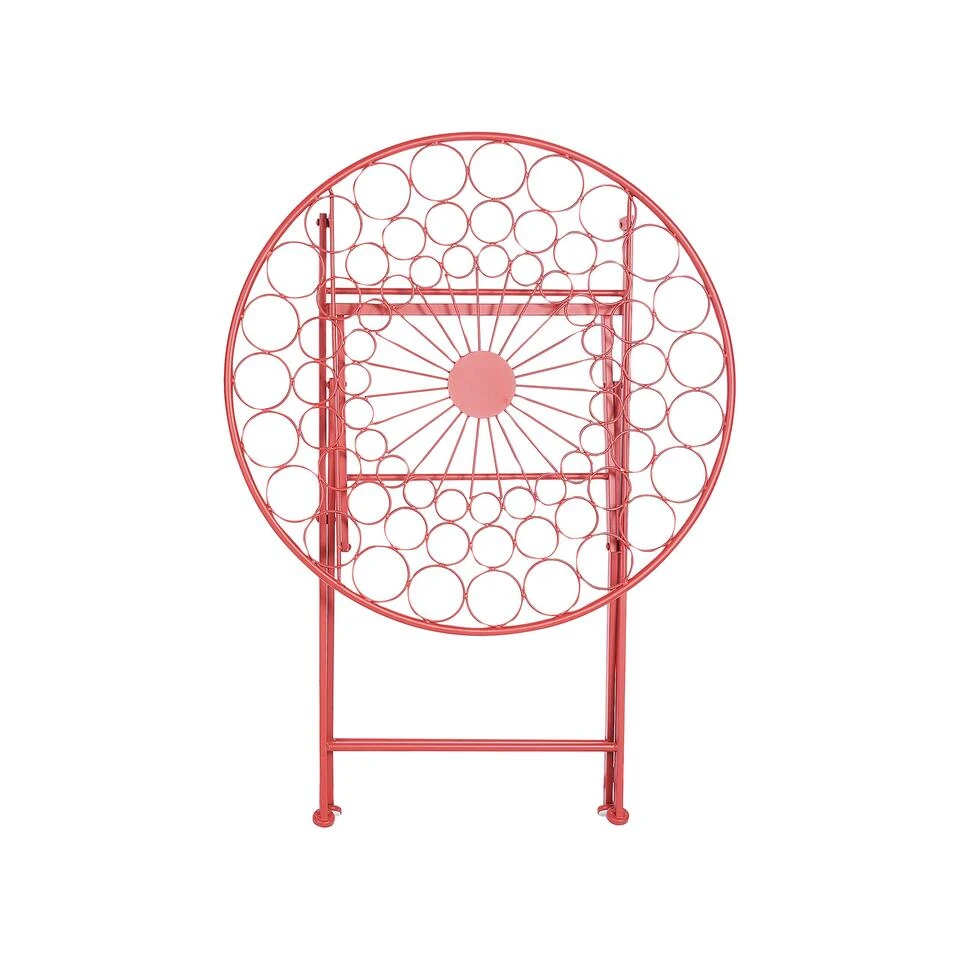 Beliani Tuintafel SCARIO - Rood Ijzer - Afbeelding 3