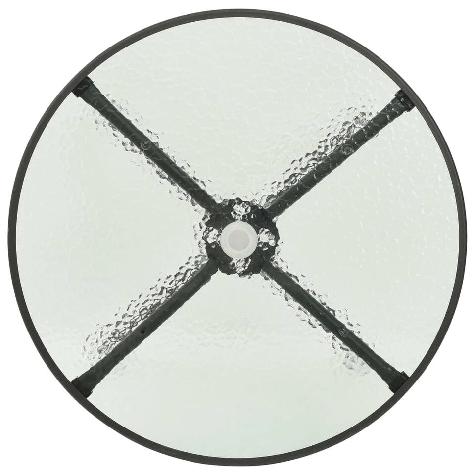 VidaXL Bistrotafel Ø80x71 Cm Staal Antracietkleurig - Afbeelding 3