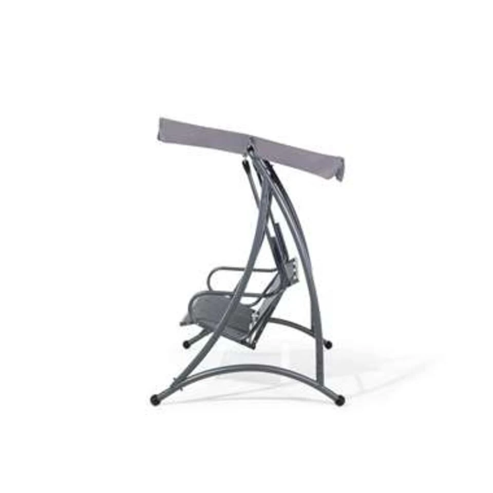 Beliani Schommelbank BOGART - Grijs Polyester - Afbeelding 3